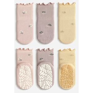 Little Yoga Socks - 3 Pairs of Stay-On Baby & Toddler Non-Slip Socks